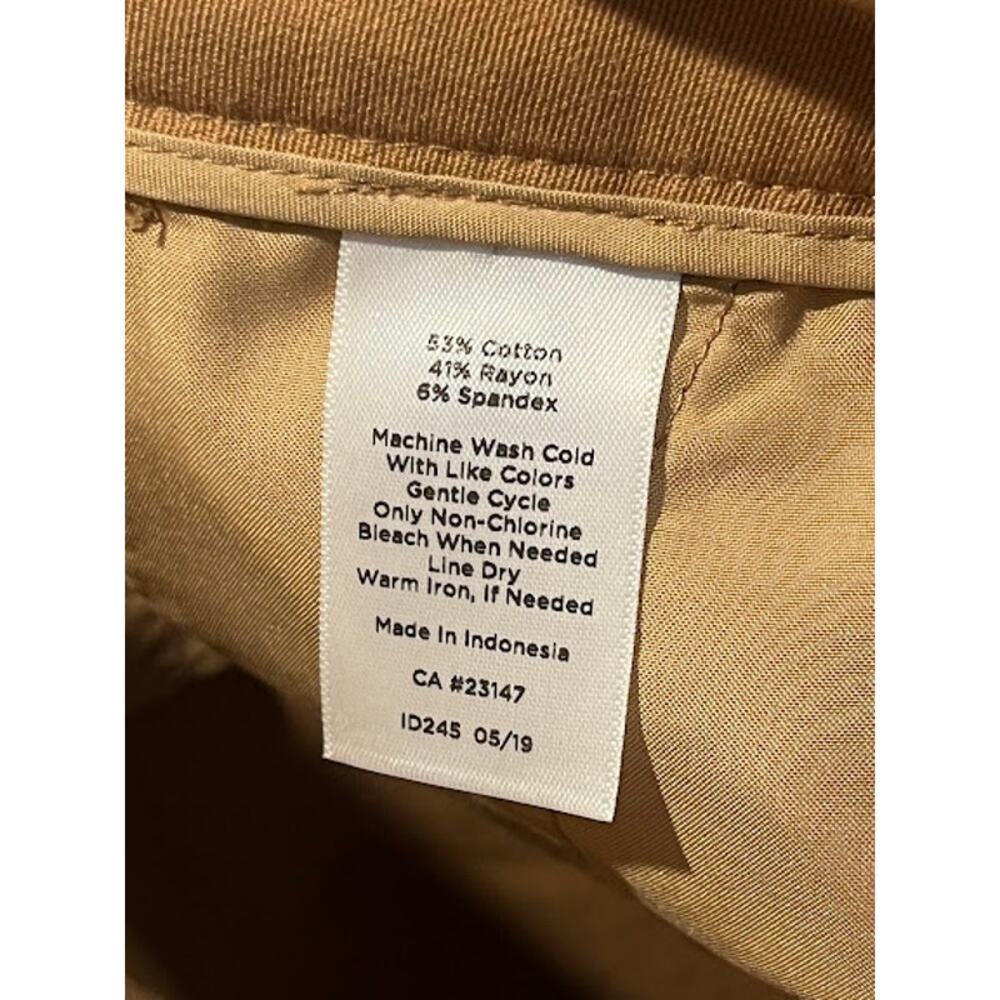 Talbots Pants Brown Hampshire Ankle with 5 Buttons Size 18W Preppy Equestrian - Picture 4 of 7